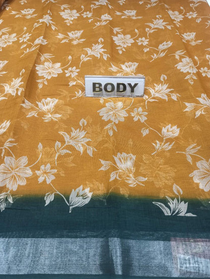 Pure Cotton Silk Saree.