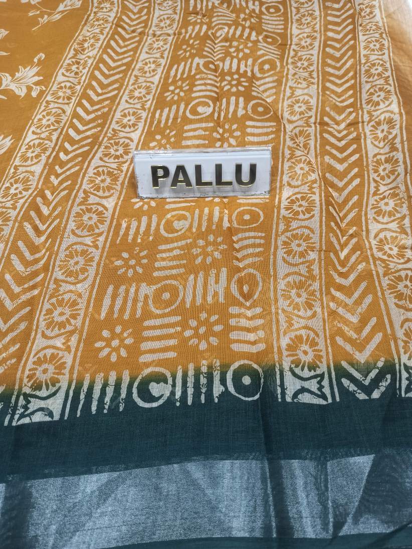Pure Cotton Silk Saree.