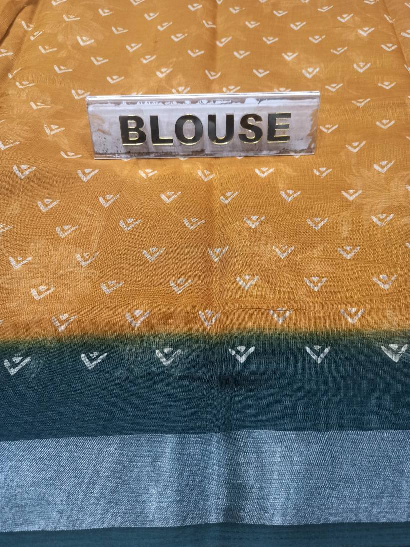 Pure Cotton Silk Saree.