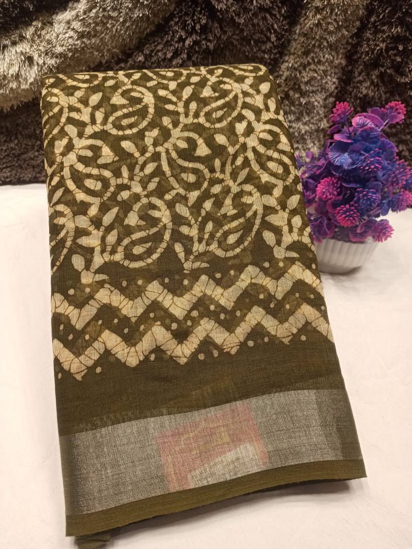 Pure Cotton Silk Saree.