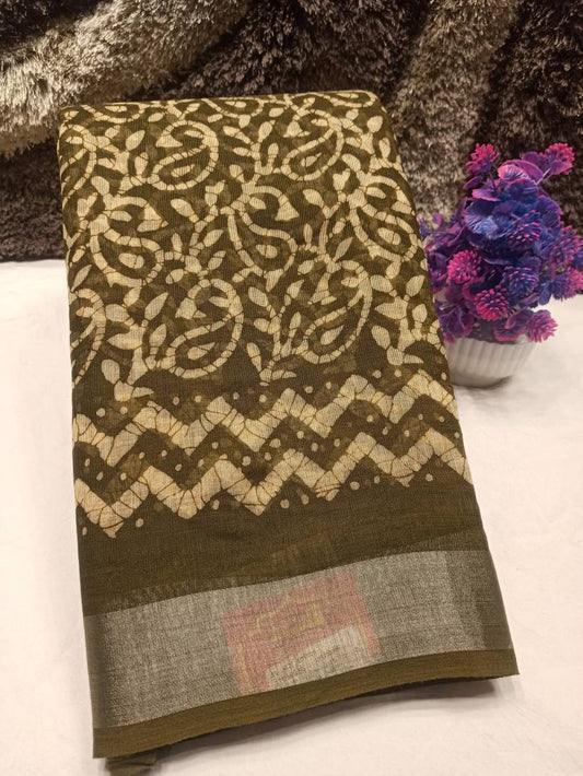 Pure Cotton Silk Saree.