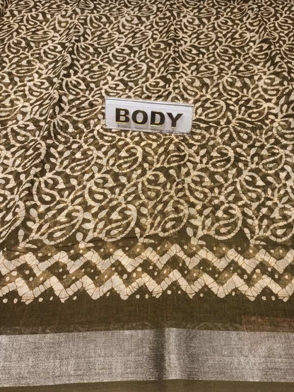 Pure Cotton Silk Saree.