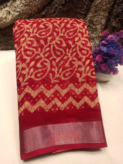 Pure Cotton Silk Saree.