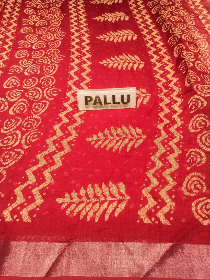 Pure Cotton Silk Saree.