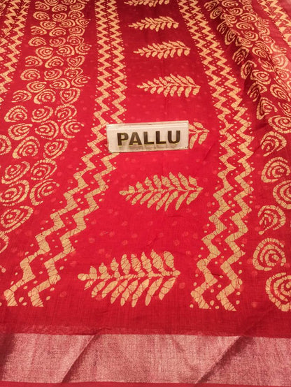 Pure Cotton Silk Saree.