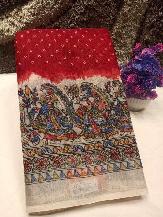 Pure Cotton Silk Saree.