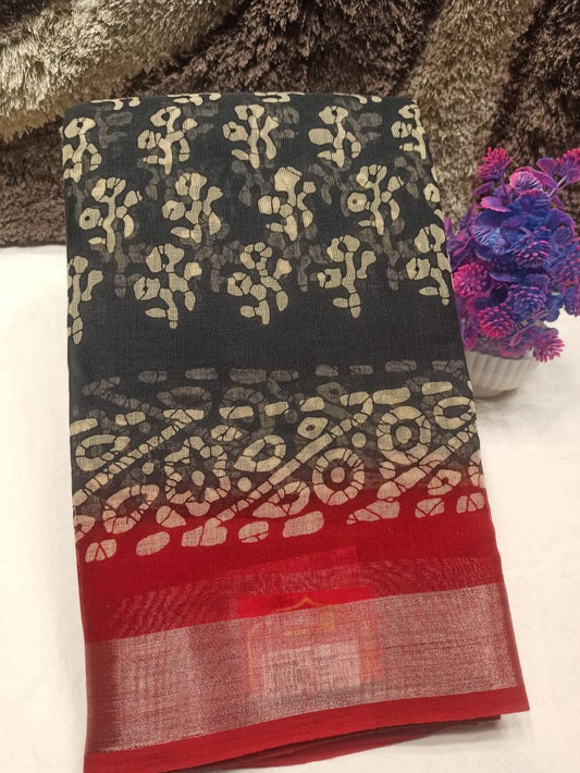 Pure Cotton Silk Saree.