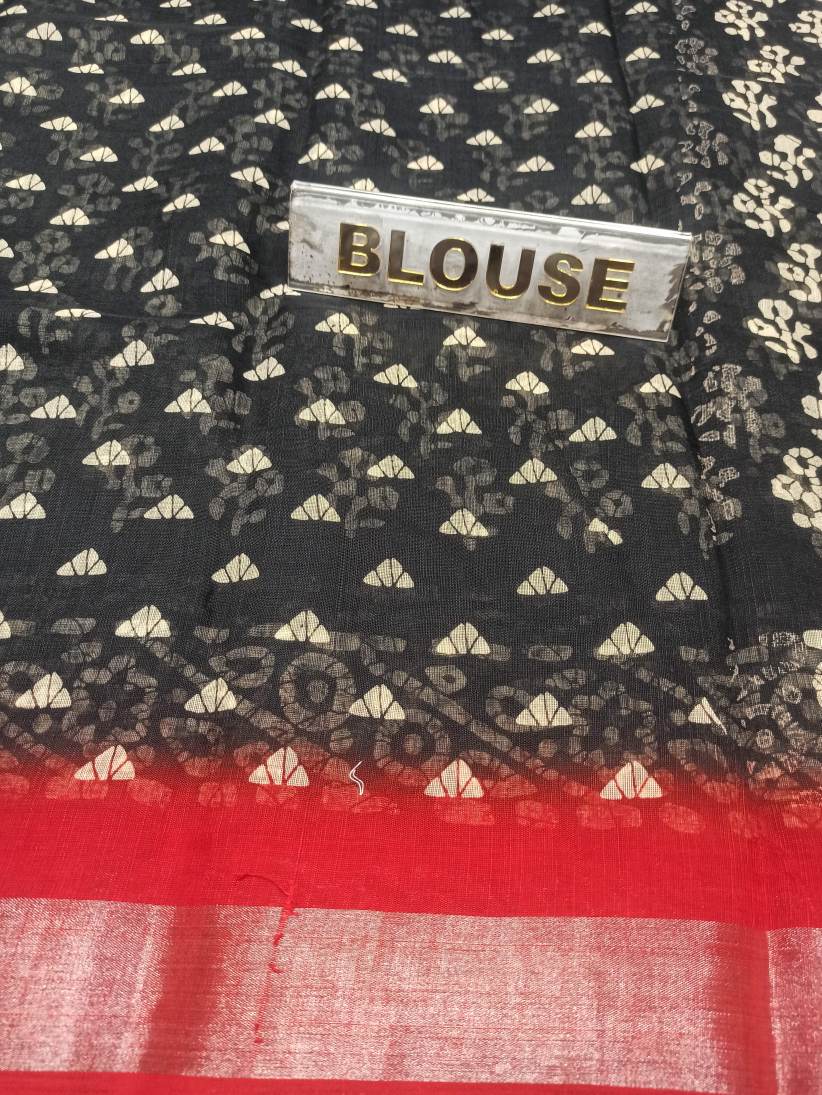 Pure Cotton Silk Saree.