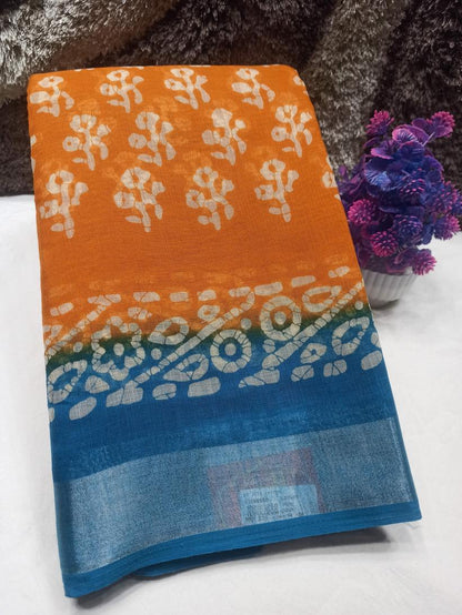 Pure Cotton Silk Saree.