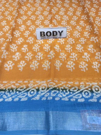 Pure Cotton Silk Saree.