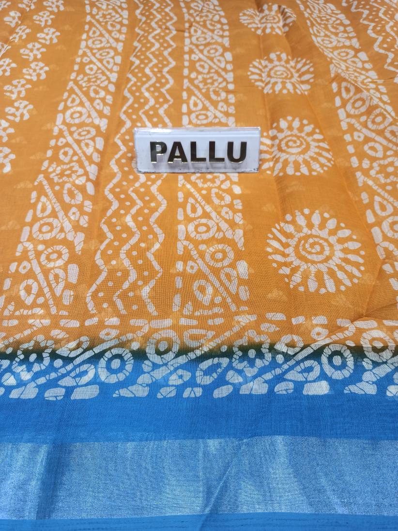 Pure Cotton Silk Saree.