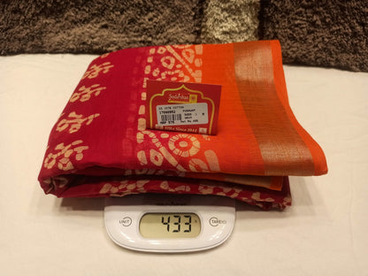 Pure Cotton Silk Saree.