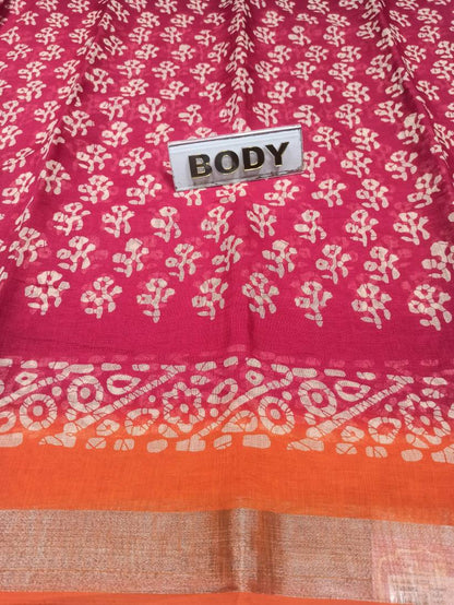 Pure Cotton Silk Saree.