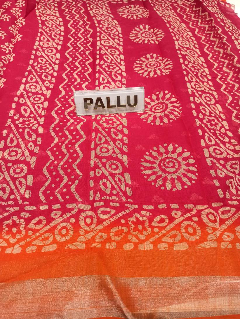 Pure Cotton Silk Saree.