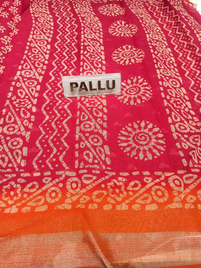 Pure Cotton Silk Saree.