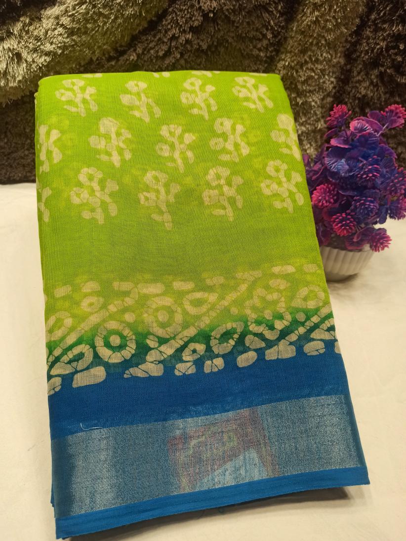 Pure Cotton Silk Saree.