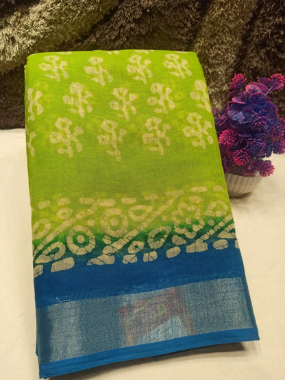 Pure Cotton Silk Saree.