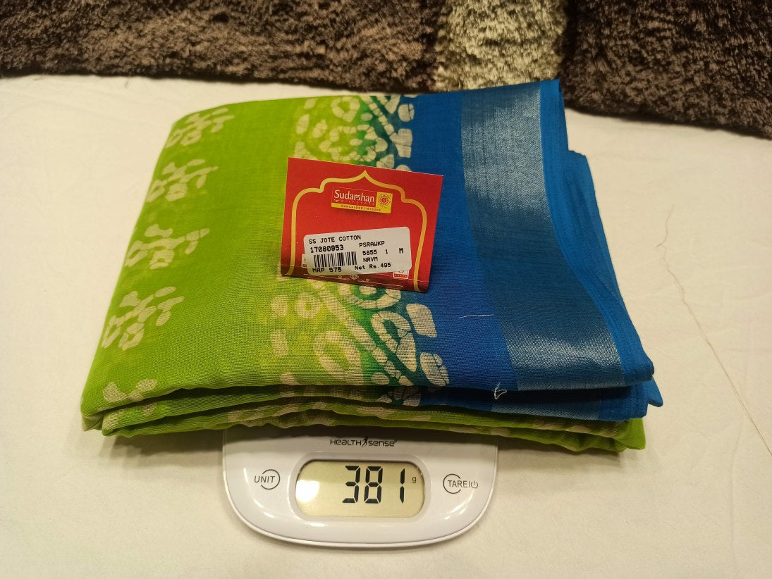 Pure Cotton Silk Saree.