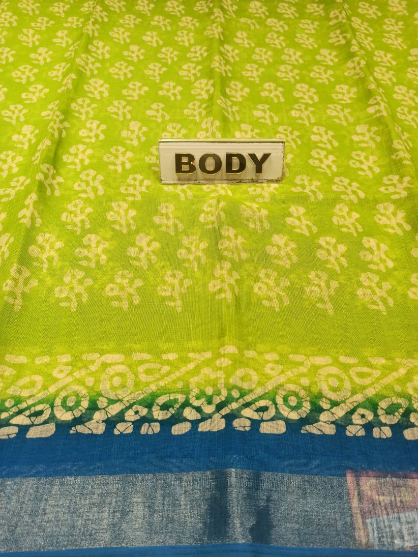Pure Cotton Silk Saree.