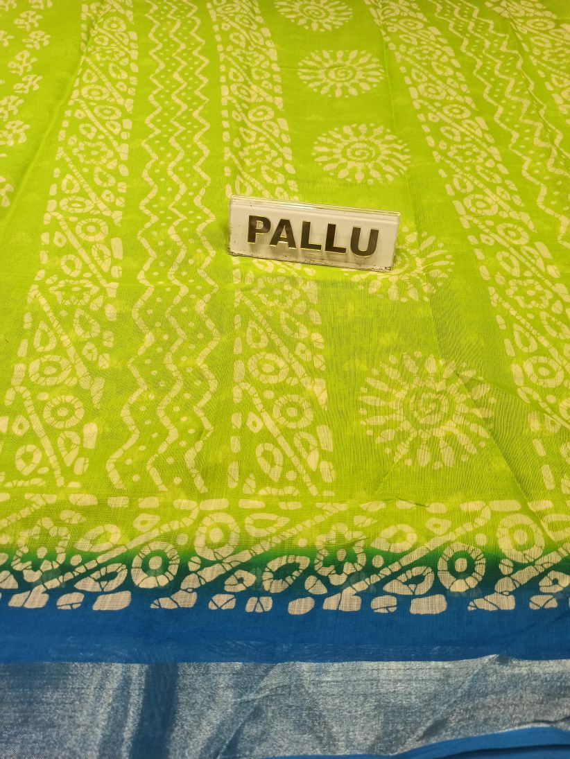 Pure Cotton Silk Saree.