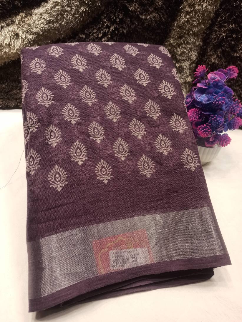 Pure Cotton Silk Saree.