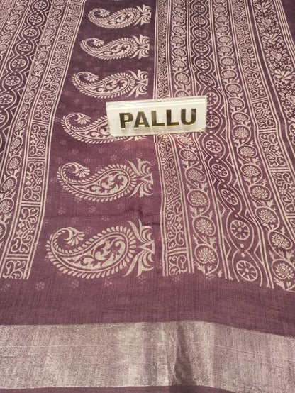 Pure Cotton Silk Saree.