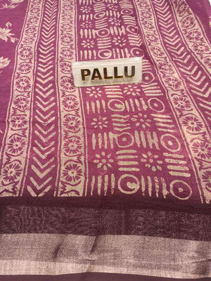 Pure Cotton Silk Saree.