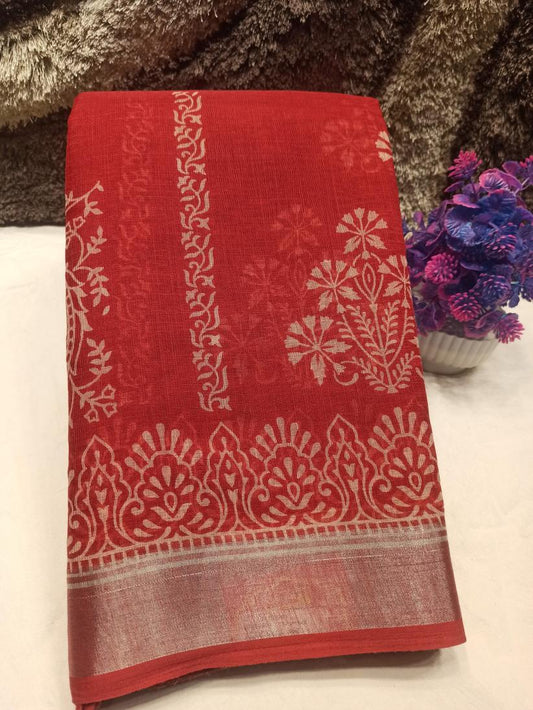 Pure Cotton Silk Saree.