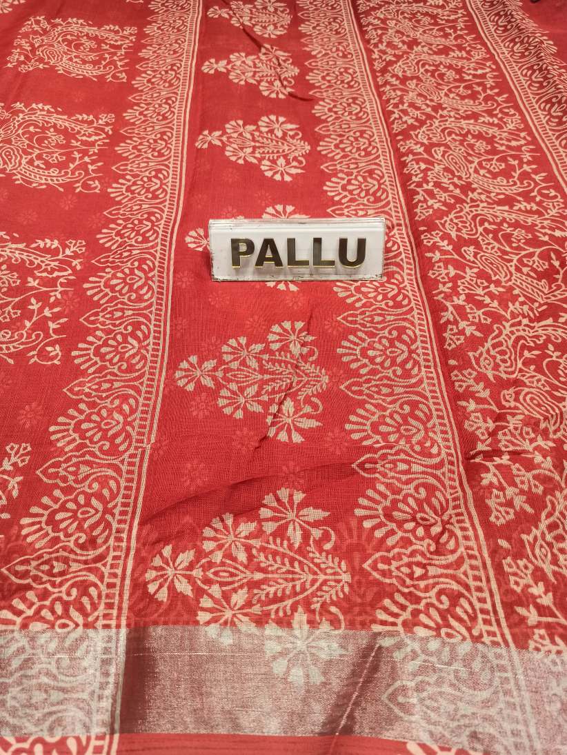 Pure Cotton Silk Saree.