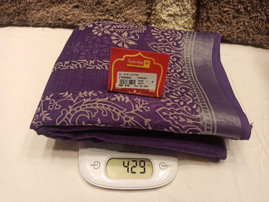 Pure Cotton Silk Saree.