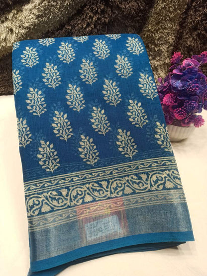 Pure Cotton Silk Saree.