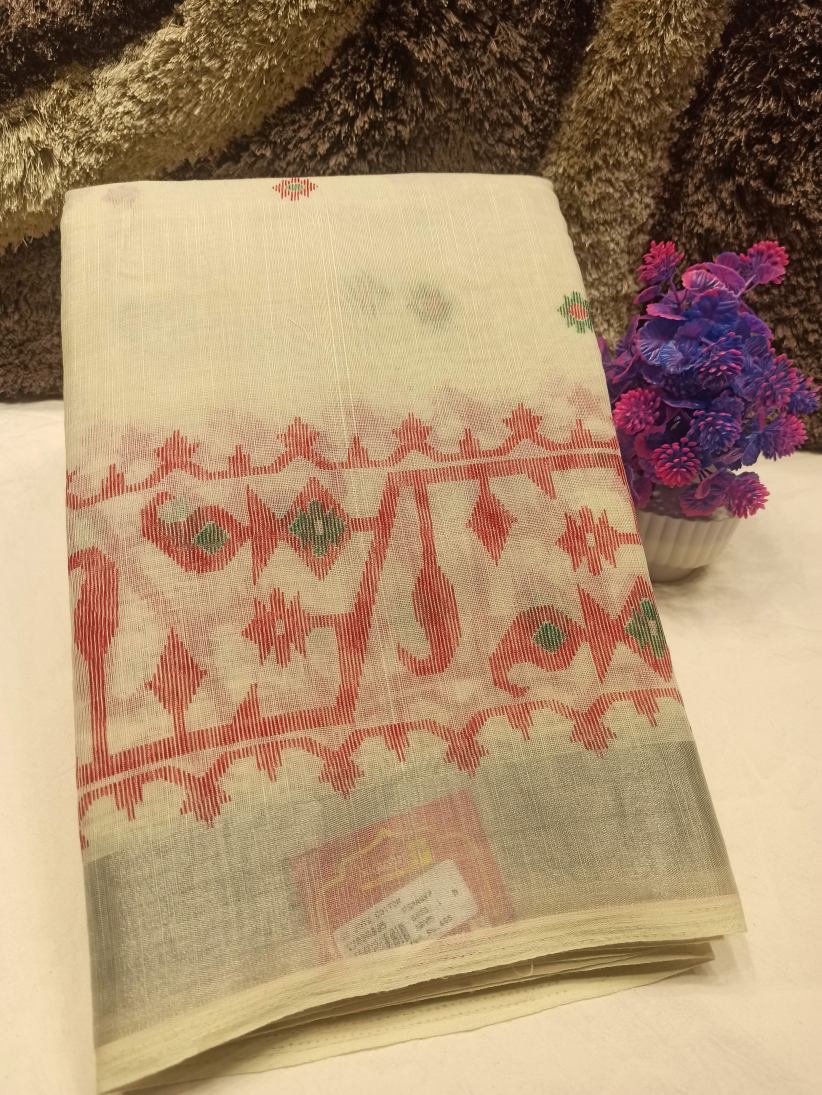 Pure Cotton Silk Saree.