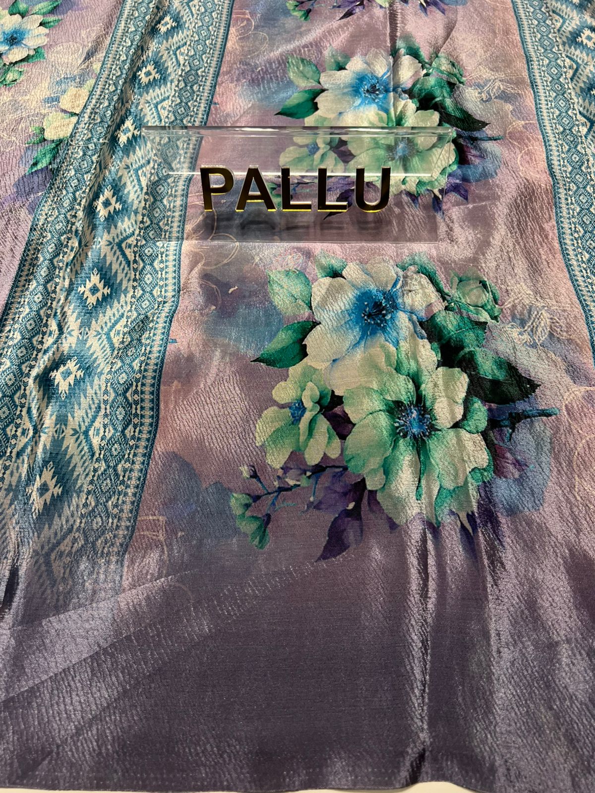 Pure Linen Silk Saree.