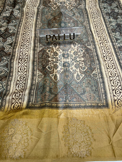 Pure Linen Silk Saree.