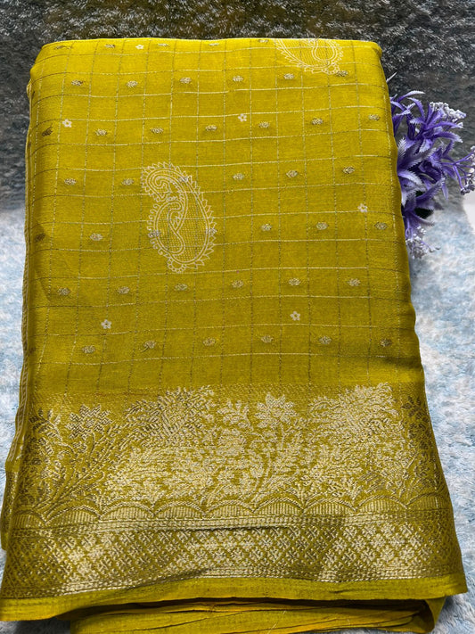 Pure Linen Silk Saree.