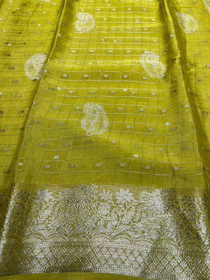 Pure Linen Silk Saree.