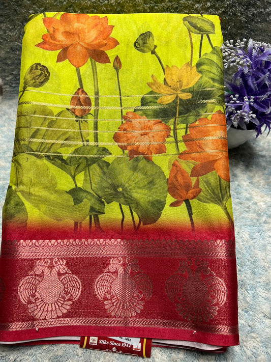 Pure Linen Silk Saree.