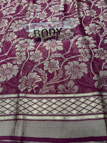 Pure Linen Silk Saree.