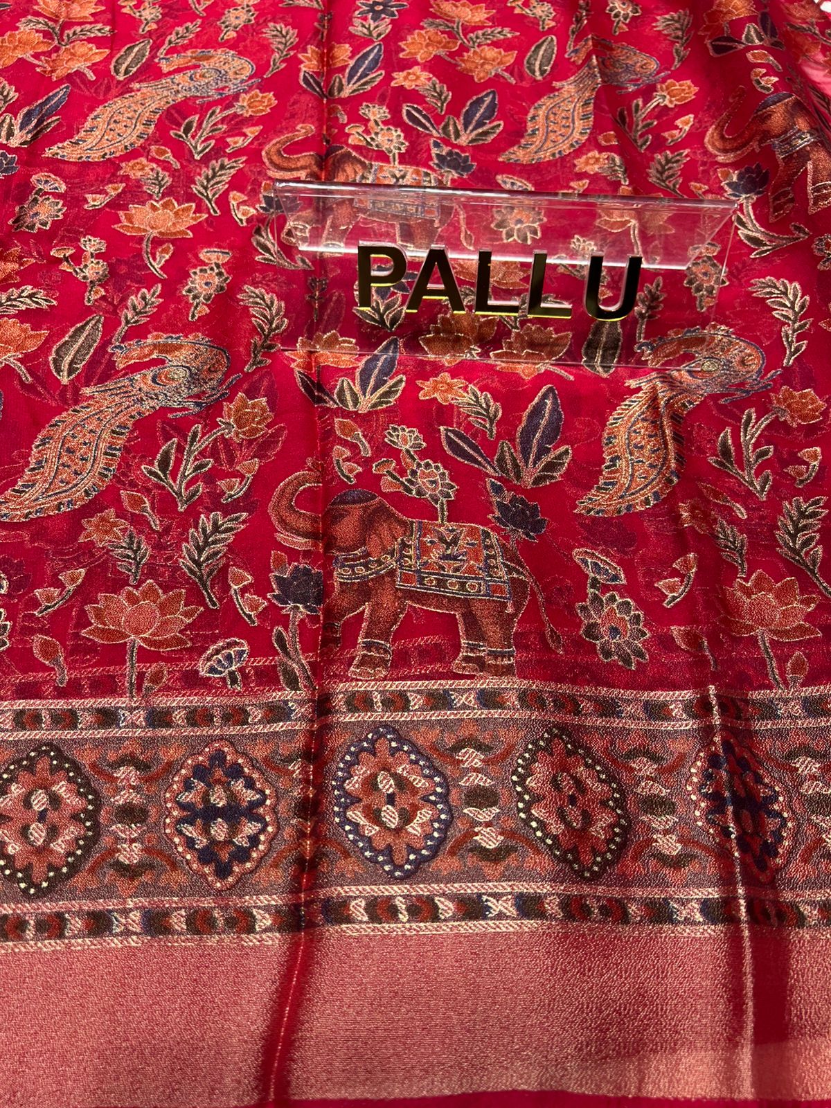 Pure Linen Silk Saree.