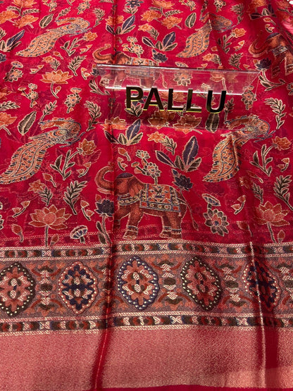 Pure Linen Silk Saree.