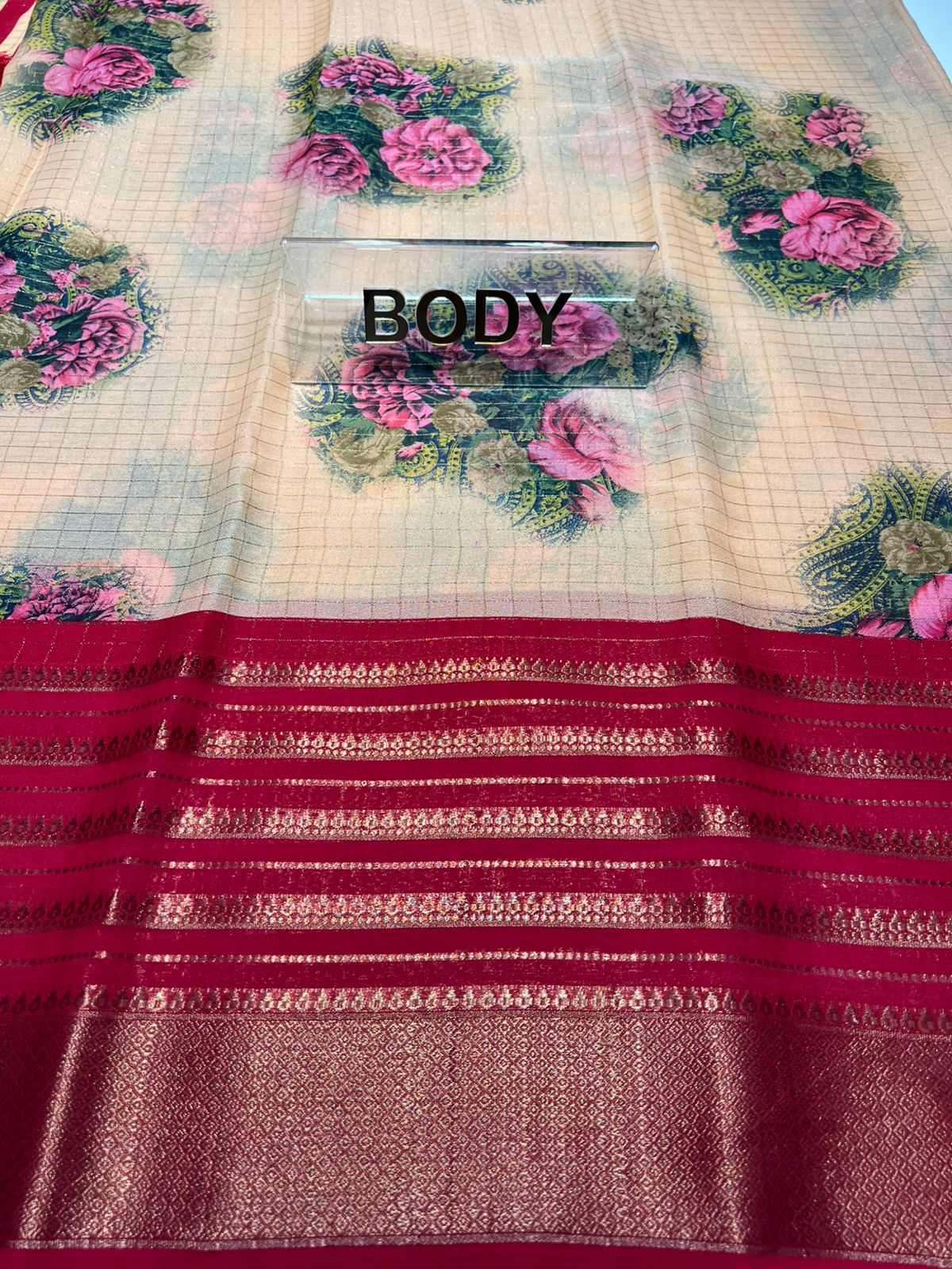 Pure Linen Silk Saree.