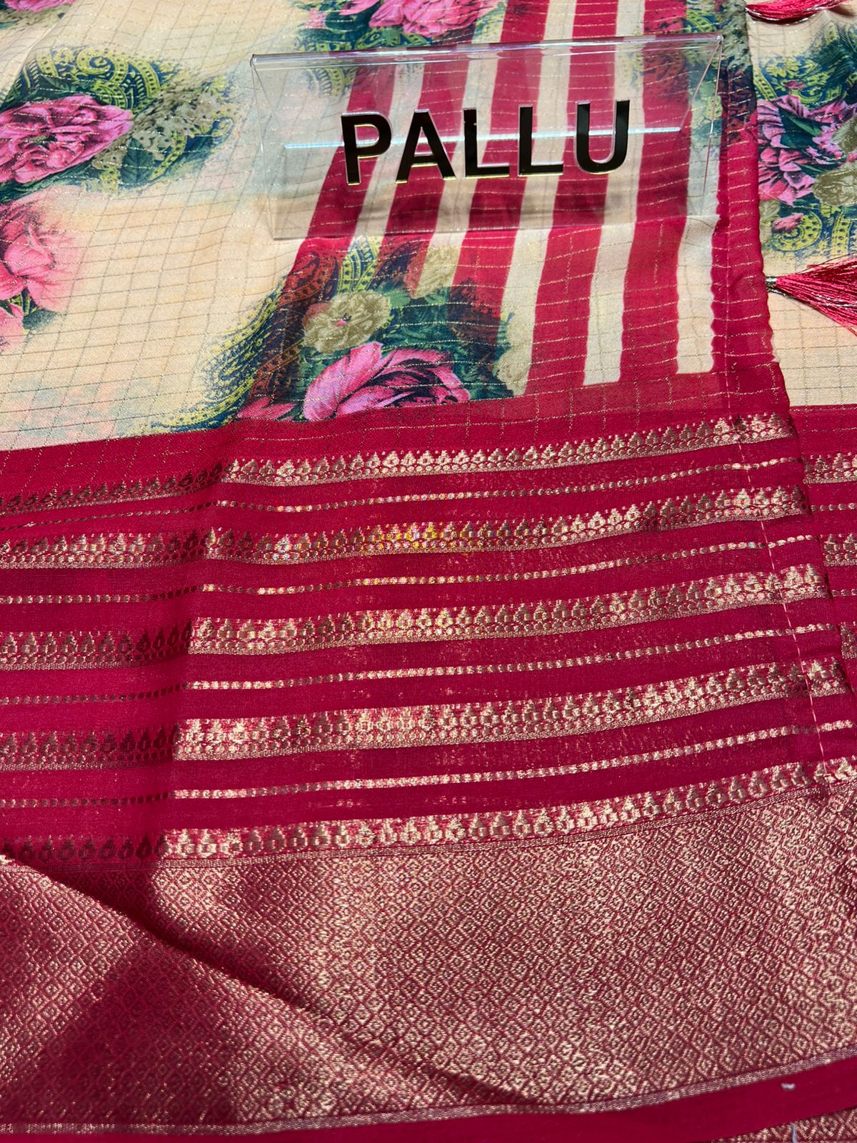 Pure Linen Silk Saree.