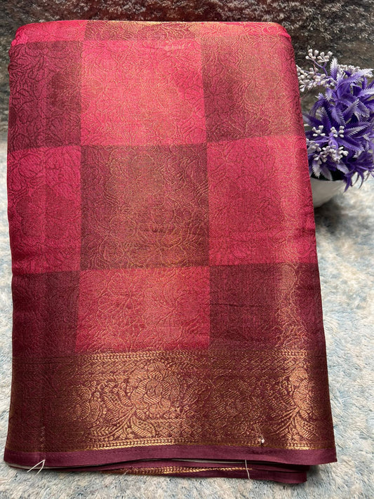 Pure Linen Silk Saree.