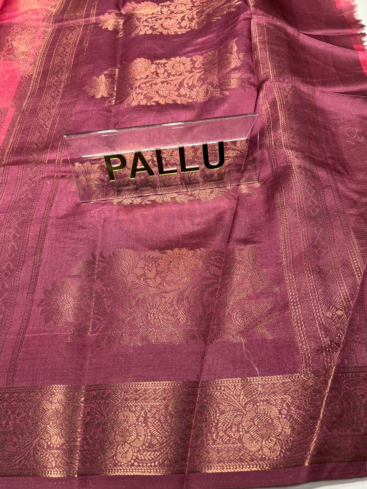 Pure Linen Silk Saree.