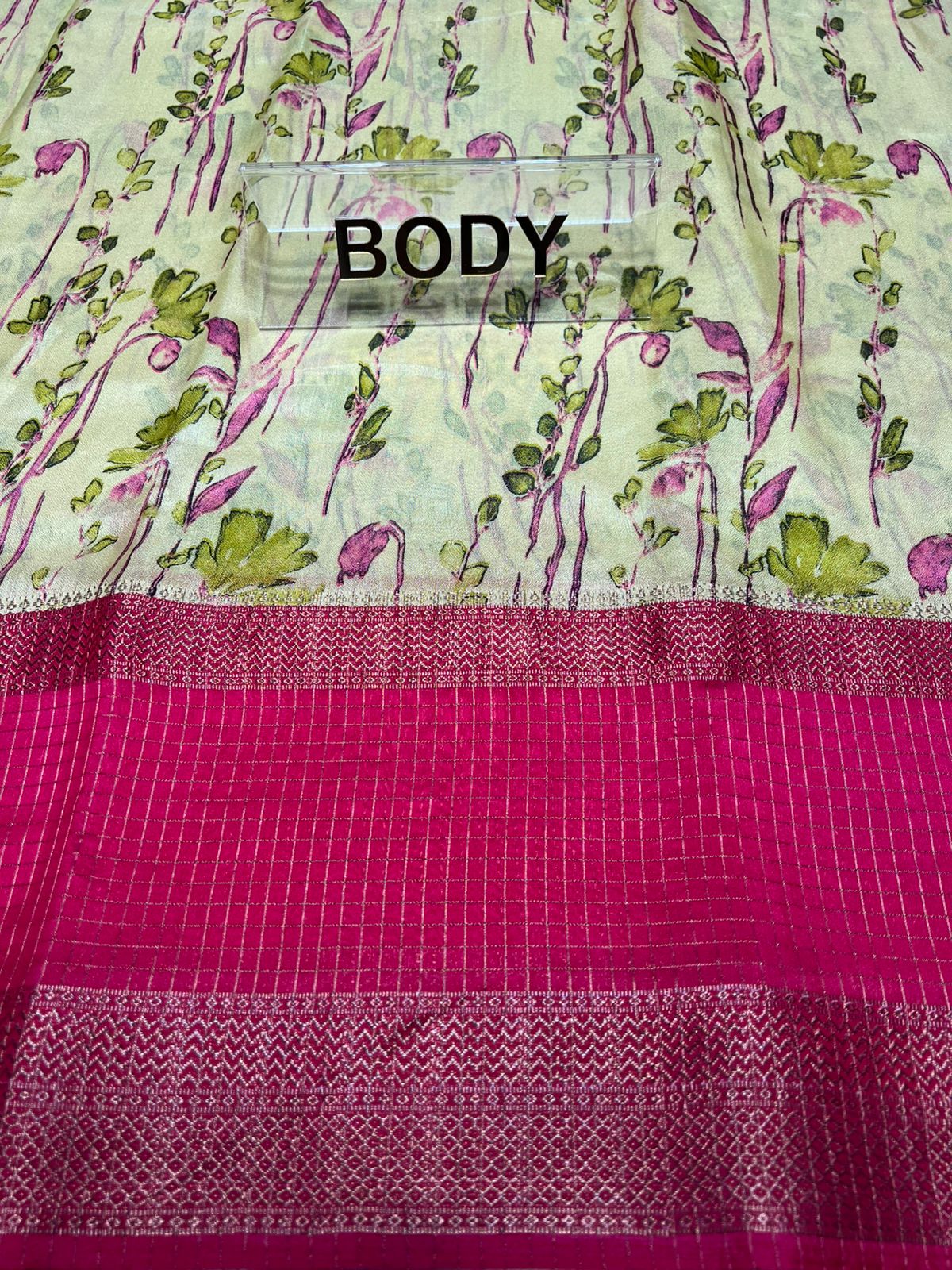 Pure Linen Silk Saree.