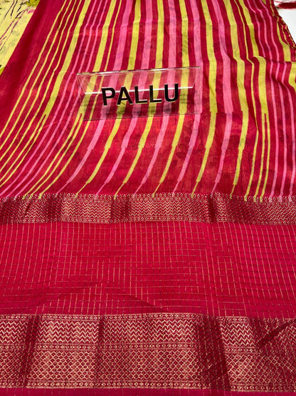 Pure Linen Silk Saree.