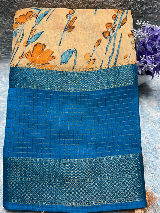 Pure Linen Silk Saree.