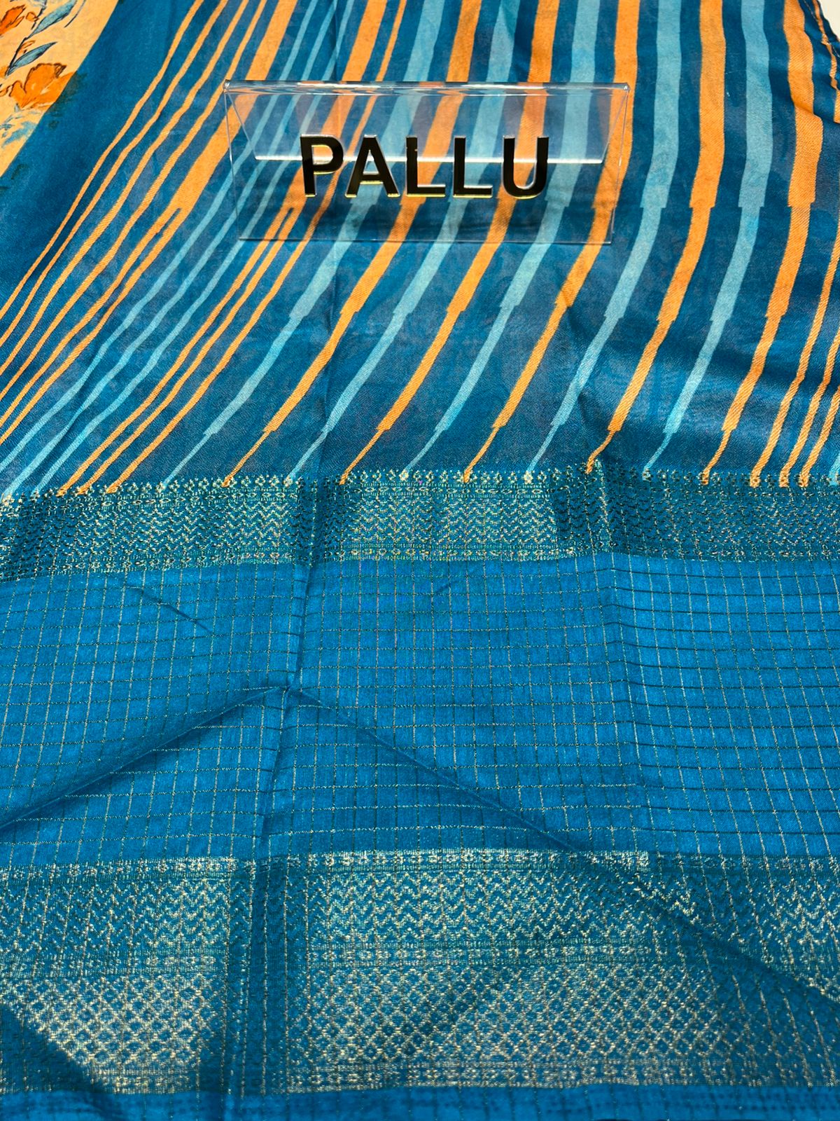 Pure Linen Silk Saree.