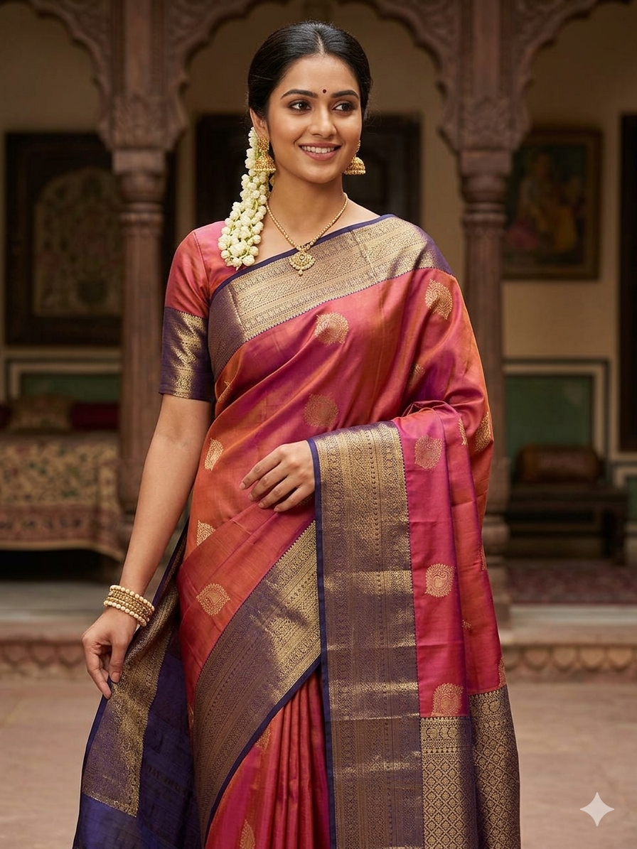Kanchi Mix Silk Saree