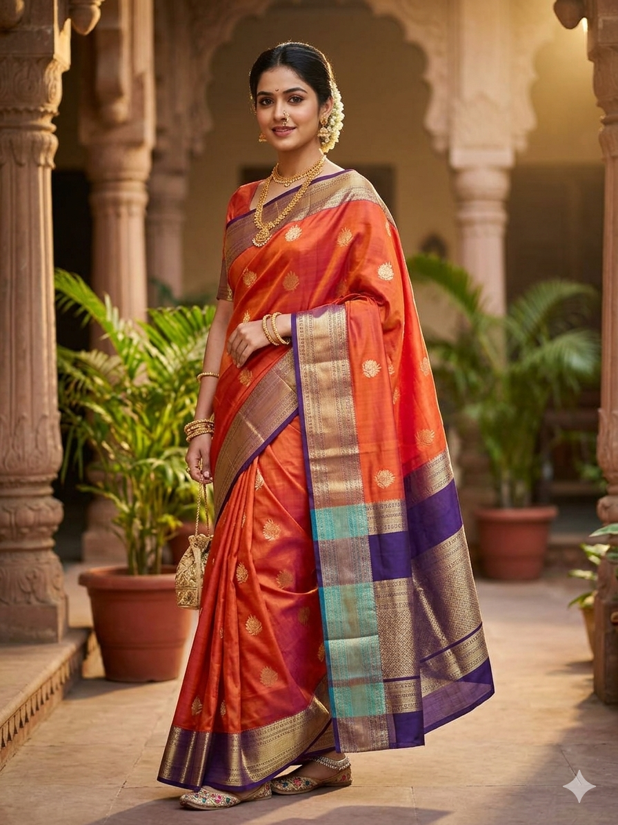 Kanchi Mix Silk Saree